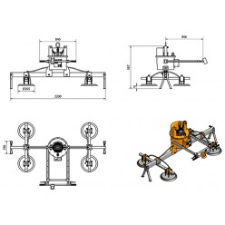 AMVL1000-4 Mechanical Vacuum Lifter