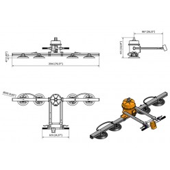 AMVL250-4 Mechanical Vacuum Lifter (In-line)