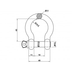 Bow Shackle 1.5t