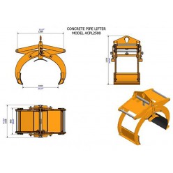 Concrete Pipe Lifter ACPL2500