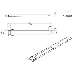Fork Extensions - Standard 1500 (pair)