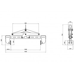 Horizontal Stone Lifting Clamp AHLC-1050