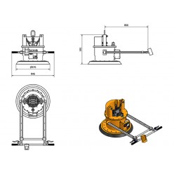 Mono Mechanical Vacuum Lifter 1000