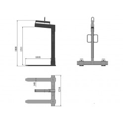 Pallet Crane Fork