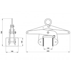 Concrete Sleeper Grab - Scissor Lifter ASL-105