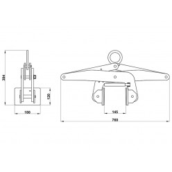 Concrete Sleeper Grab - Scissor Lifter ASL-125