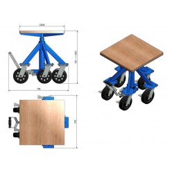 Sculpture Table - Hydraulic (Five Legs)