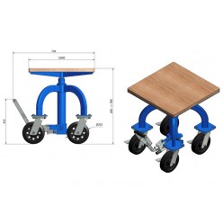 Sculpture Table - Hydraulic (Four Legs)