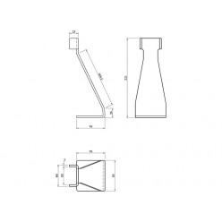 Steel Post Base 1200-1400