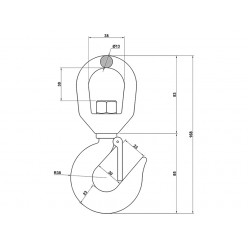 Swivel Hook 1.5t (Alloy Steel)