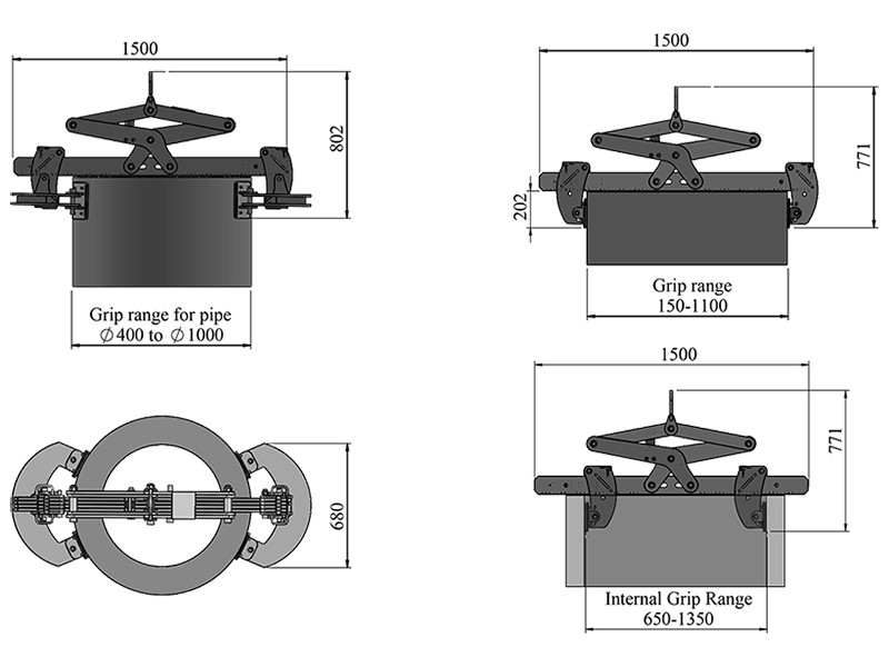 Block & Slab Lifters Versa Block Clamp 1100